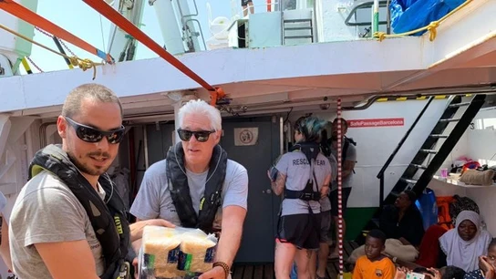 Richard Gere en el Open Arms Richard Gere en el Open Arms