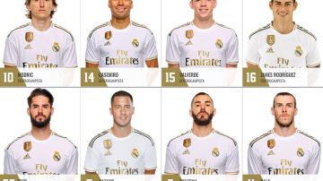 Los dorsales de la plantilla del Real Madrid
