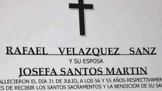 La esquela del hombre que asesinó a su mujer y su víctima La esquela del hombre que asesinó a su mujer y su víctima