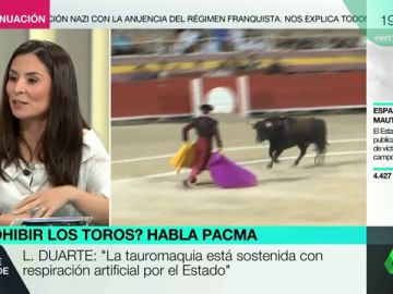 Laura Duarte: "La tauromaquia avergüenza a nuestro país y al resto de Europa" Laura Duarte: "La tauromaquia avergüenza a nuestro país y al resto de Europa"