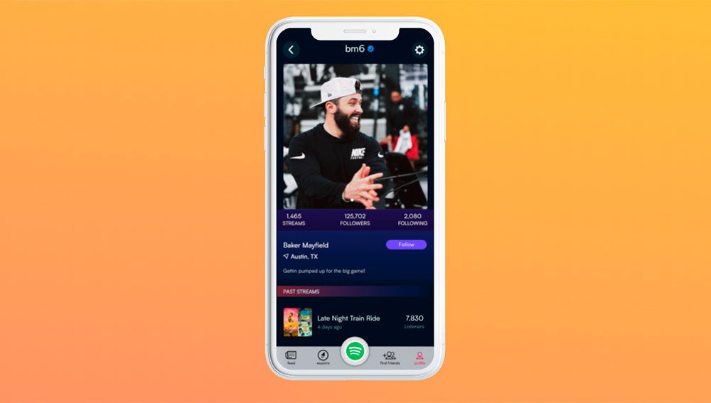 Un perfil en esta red social musical