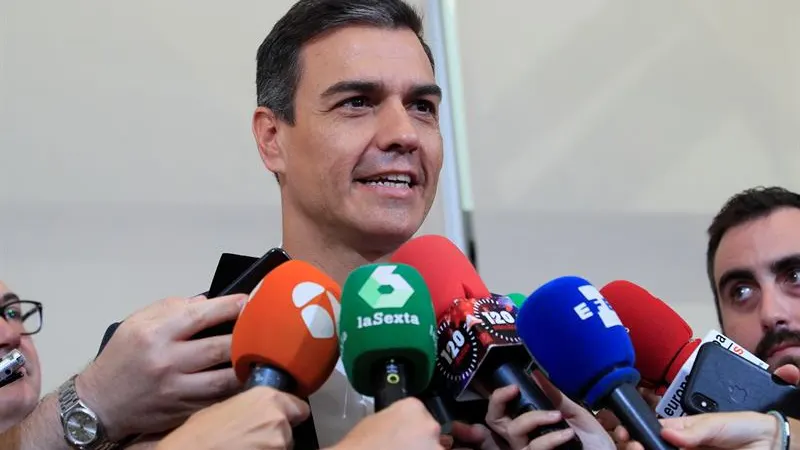 El secretario general y presidente del Gobierno en funciones, Pedro Sánchez