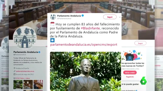 Críticas contra el Parlamento andaluz tras calificar el asesinato de Blas Infante de "fallecimiento por fusilamiento" Críticas contra el Parlamento andaluz tras calificar el asesinato de Blas Infante de "fallecimiento por fusilamiento"