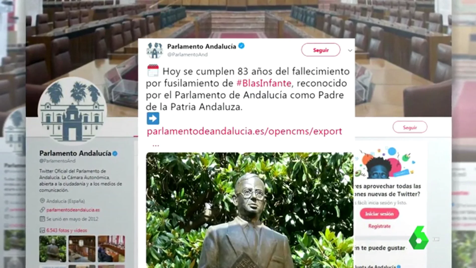 Críticas contra el Parlamento andaluz tras calificar el asesinato de Blas Infante de "fallecimiento por fusilamiento"