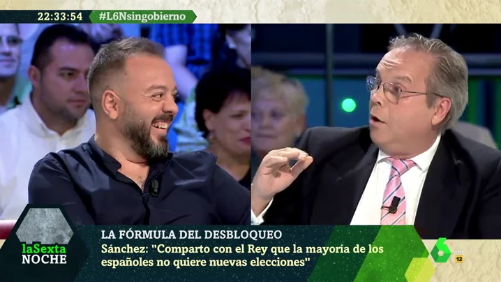 "Lecciones de izquierdas, las justas": el debate de Antonio Maestre y Antonio Miguel Carmona que desata las risas de Marhuenda y Elisa Beni en laSexta Noche