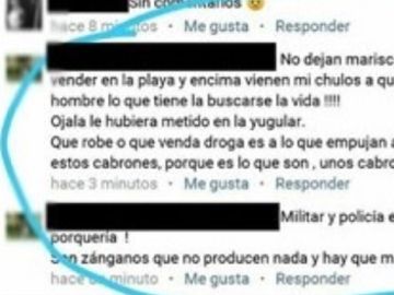 Comentario en Facebook contra el policía apuñalado en Punta Umbría Comentario en Facebook contra el policía apuñalado en Punta Umbría