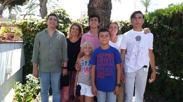 Una familia numerosa residente en Sevilla