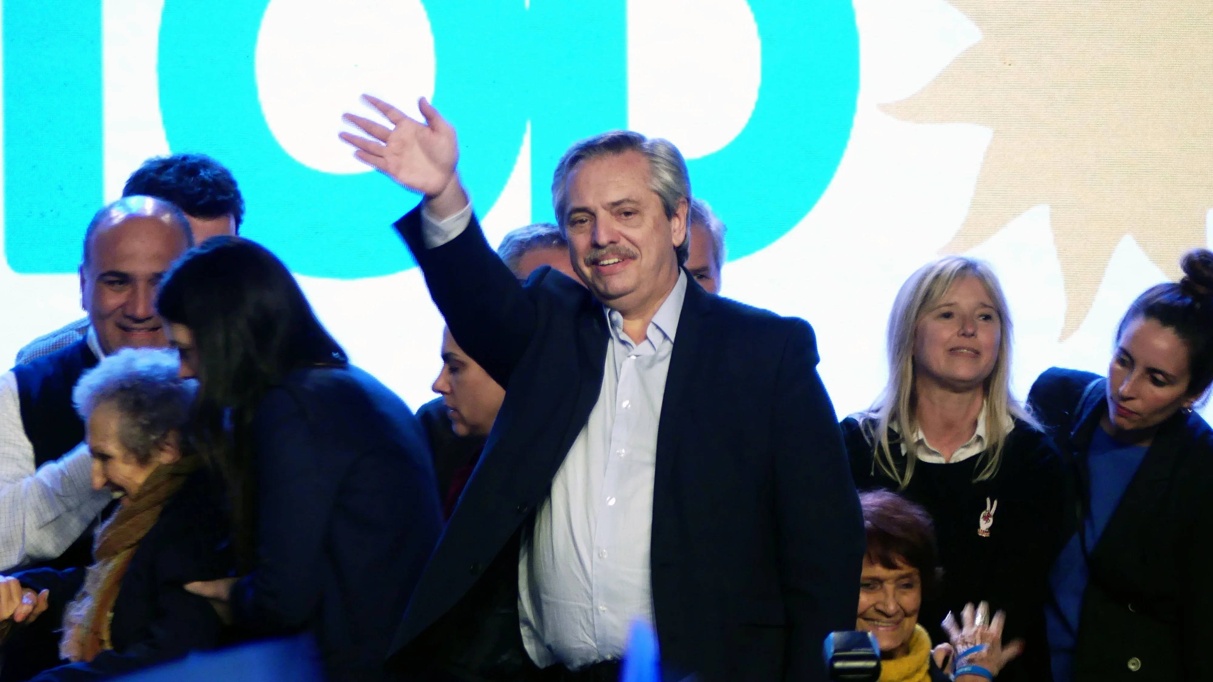 Alberto Fernández celebra el triunfo en las primarias de Argentina