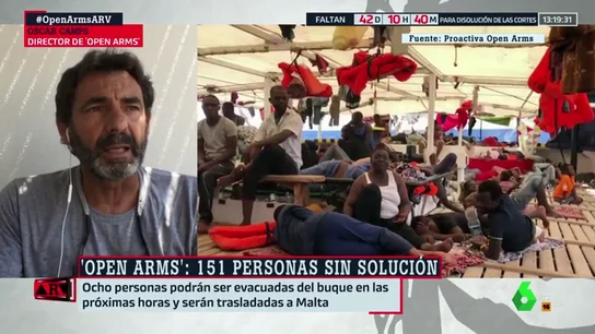 Óscar Camps alerta sobre la situación de "calma tensa" que se vive en el Open Arms: "Abundan las peleas en el barco" Óscar Camps alerta sobre la situación de "calma tensa" que se vive en el Open Arms: "Abundan las peleas en el barco"