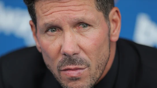 Simeone, durante el partido contra el Leganés Simeone, durante el partido contra el Leganés