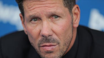 Simeone, durante el partido contra el Leganés