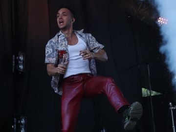 El cantante español C. Tangana durante uno de sus conciertos El cantante español C. Tangana durante uno de sus conciertos