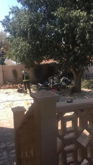 Imagen del accidente de avioneta en Mallorca Imagen del accidente de avioneta en Mallorca