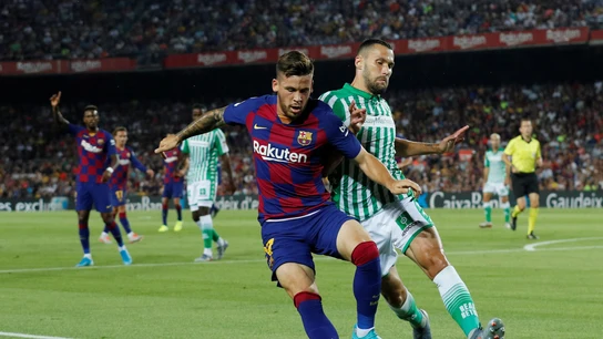 Momento del partido entre Barcelona y Betis Momento del partido entre Barcelona y Betis