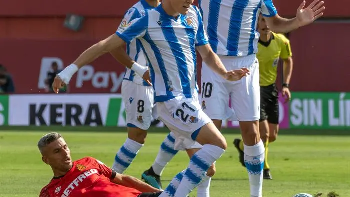 El jugador de la Real Sociedad, Martin Odegaard