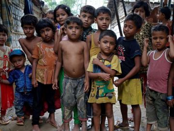 Niños refugiados rohinyás Niños refugiados rohinyás