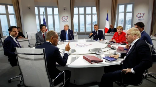 Líderes reunidos en la cumbre el G7 Líderes reunidos en la cumbre el G7.