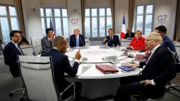Líderes reunidos en la cumbre el G7