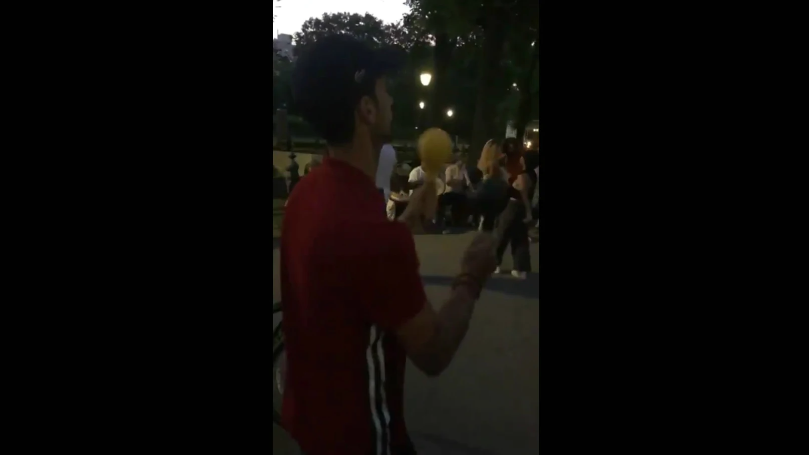 Novak Djokovic, con unas maracas