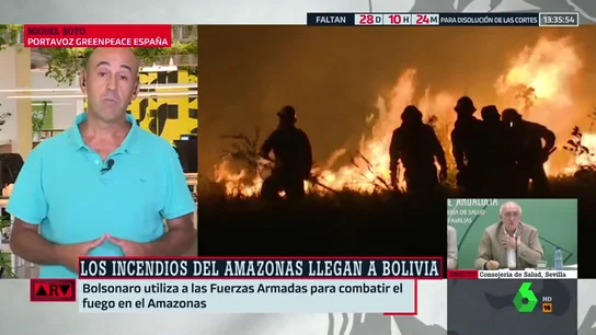 Bolsonaro culpa a las ONG de los incendios en la Amazonía y Greenpeace responde: "Él es el problema" Bolsonaro culpa a las ONG de los incendios en la Amazonía y Greenpeace responde: "Él es el problema"