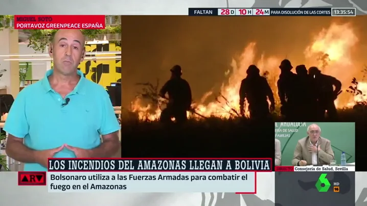 Bolsonaro culpa a las ONG de los incendios en la Amazonía y Greenpeace responde: "Él es el problema"