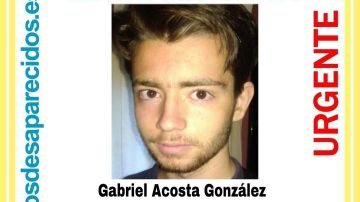 Gabriel Acosta, desaparecido en Madrid