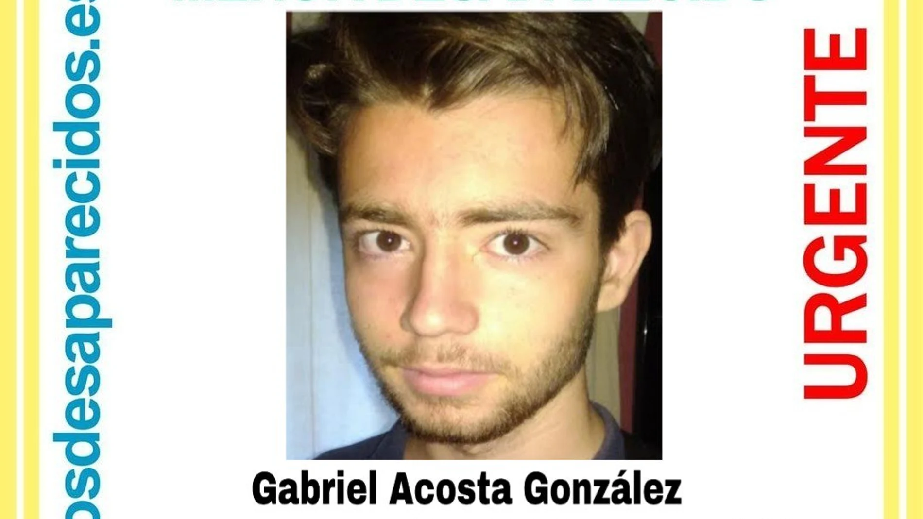 Gabriel Acosta, desaparecido en Madrid