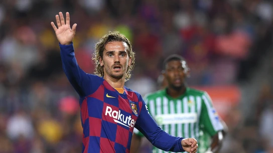 Antoine Griezmann, frente al Real Betis Antoine Griezmann, frente al Real Betis