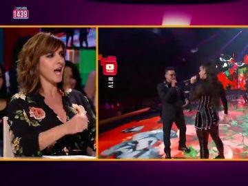 Llum Barrera imita a ritmo de 'tra tra' (y sin uñas) a Rosalía: "Muy bien", "Buenamente, 'tra tra'" Llum Barrera imita a ritmo de 'tra tra' (y sin uñas) a Rosalía: "Muy bien", "Buenamente, 'tra tra'"