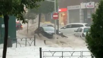 Las imágenes de las fuertes tormentas que han inundado Madrid 