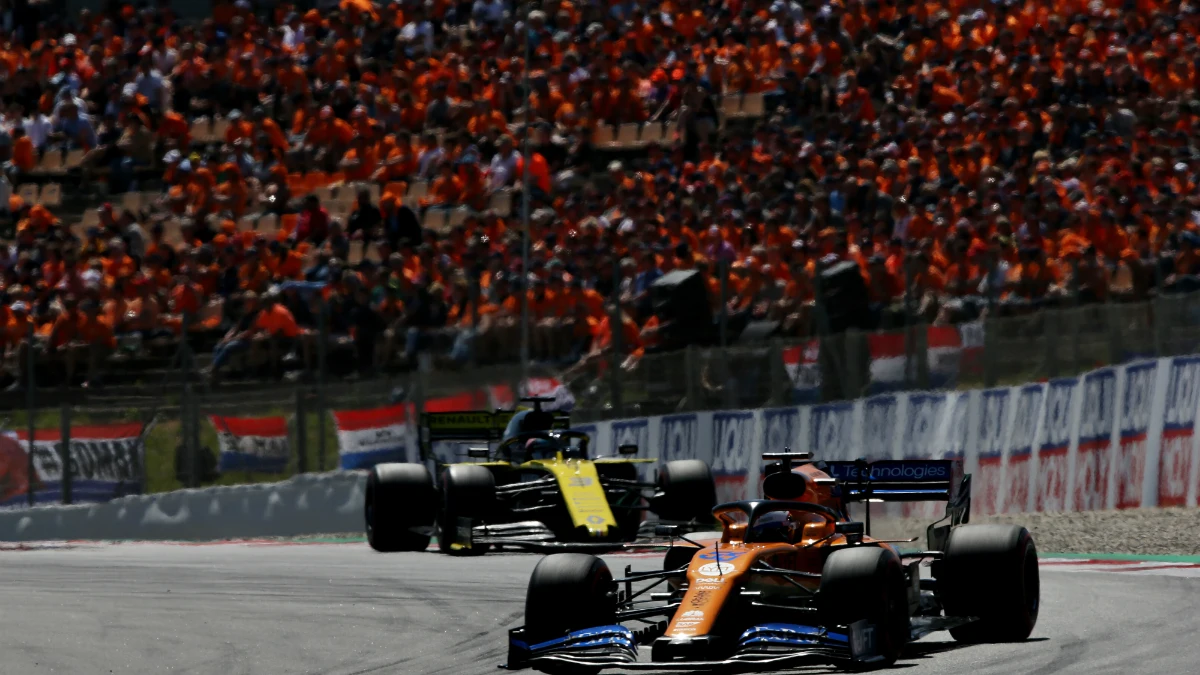 Carlos Sainz, en el GP de España