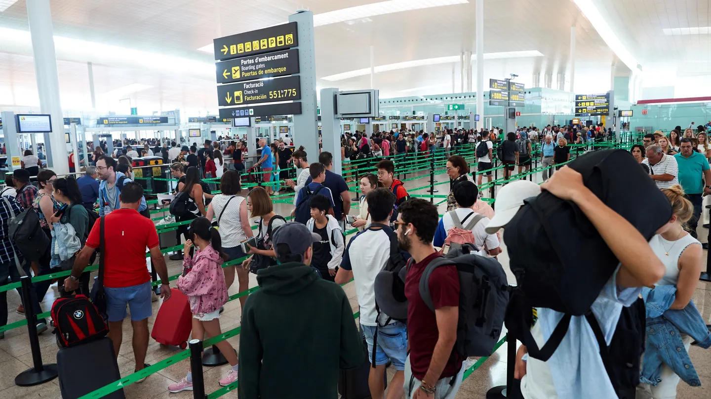 Huelga de trabajadores de Iberia en El Prat Huelga de trabajadores de Iberia en El Prat