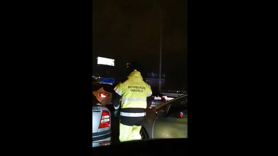 Retenciones en la A-42 por las fuertes lluvias Retenciones en la A-42 por las fuertes lluvias