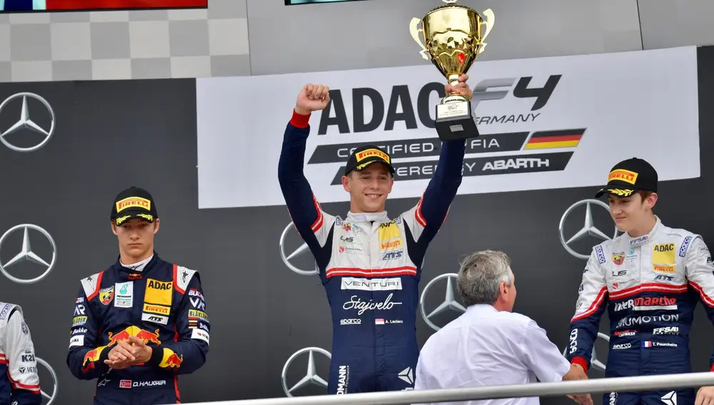 Arthur Lecrerc podio F4 Hockenheim 2019