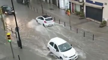 Inundaciones en las calles de Ibiza por la llegada de la Dana