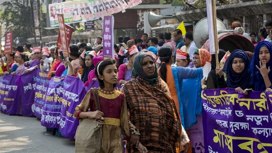 Celebración del Día Internacional de la Mujer en Bangladesh Celebración del Día Internacional de la Mujer en Bangladesh