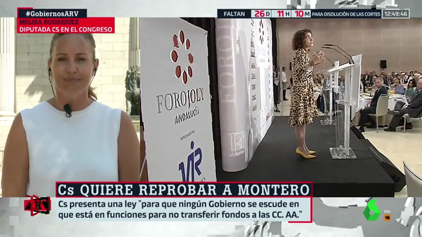Ciudadanos pedirá la reprobación de la ministra Montero Ciudadanos pedirá la reprobación de la ministra Montero