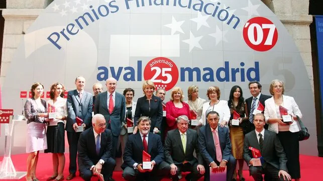 Esperanza Aguirre en los premios Avalmadrid de 2007