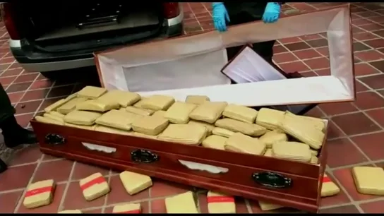 La Policía encuentra 300 kilos de cannabis ocultos dentro de un ataúd La Policía encuentra 300 kilos de cannabis ocultos dentro de un ataúd