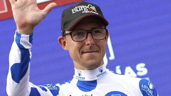 Madrazo, tras ganar una etapa en la Vuelta Madrazo, tras ganar una etapa en la Vuelta