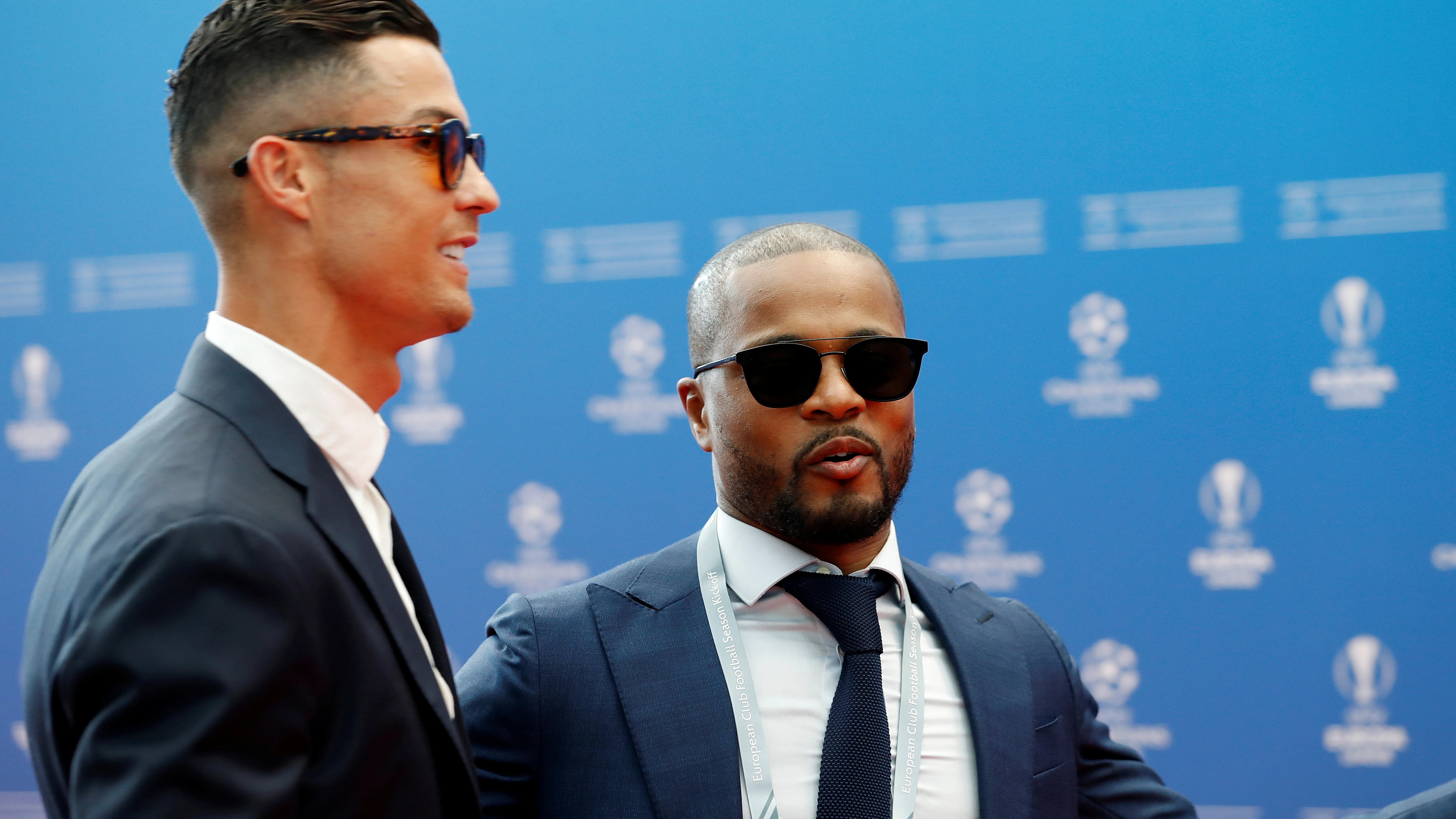 Cristiano Ronaldo y Patrice Evra