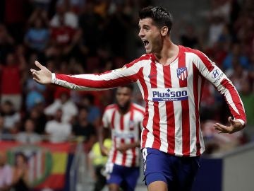 Álvaro Morata, en un partido con el Atlético de Madrid Álvaro Morata, en un partido con el Atlético de Madrid