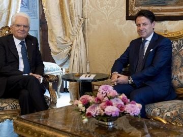 Giuseppe Conte y Sergio Mattarella Giuseppe Conte y Sergio Mattarella