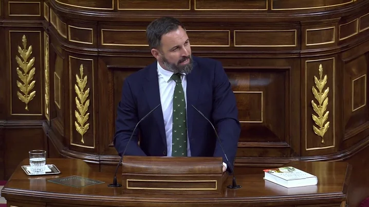 El presidente de Vox, Santiago Abascal