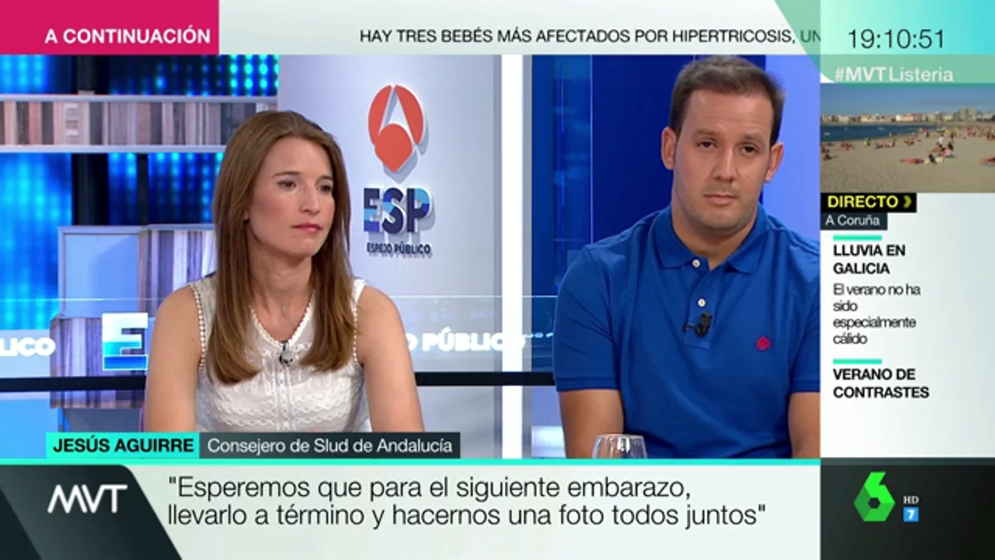 La pareja que abortó a consecuencia del brote de listeria La pareja que abortó a consecuencia del brote de listeria
