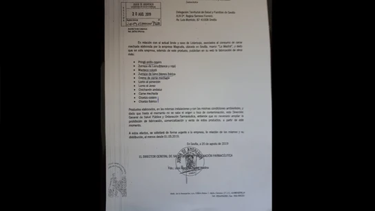 Informe de la Dirección General de Salud Pública y Ordenación Farmacéutica Informe de la Dirección General de Salud Pública y Ordenación Farmacéutica