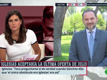 El ministro de fomento en funciones, José Luis Ábalos