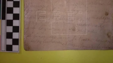 Carta que Francisco Sanz Heráez llevaba en su chaqueta al ser fusilado