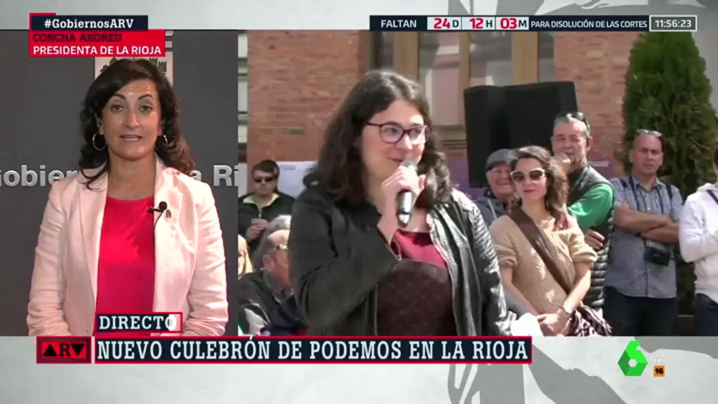 Concha Andreu justifica el nombramiento de Raquel Romero como consejera en La Rioja: "Es la diputada que tiene el escaño" Concha Andreu justifica el nombramiento de Raquel Romero como consejera en La Rioja: "Es la diputada que tiene el escaño"