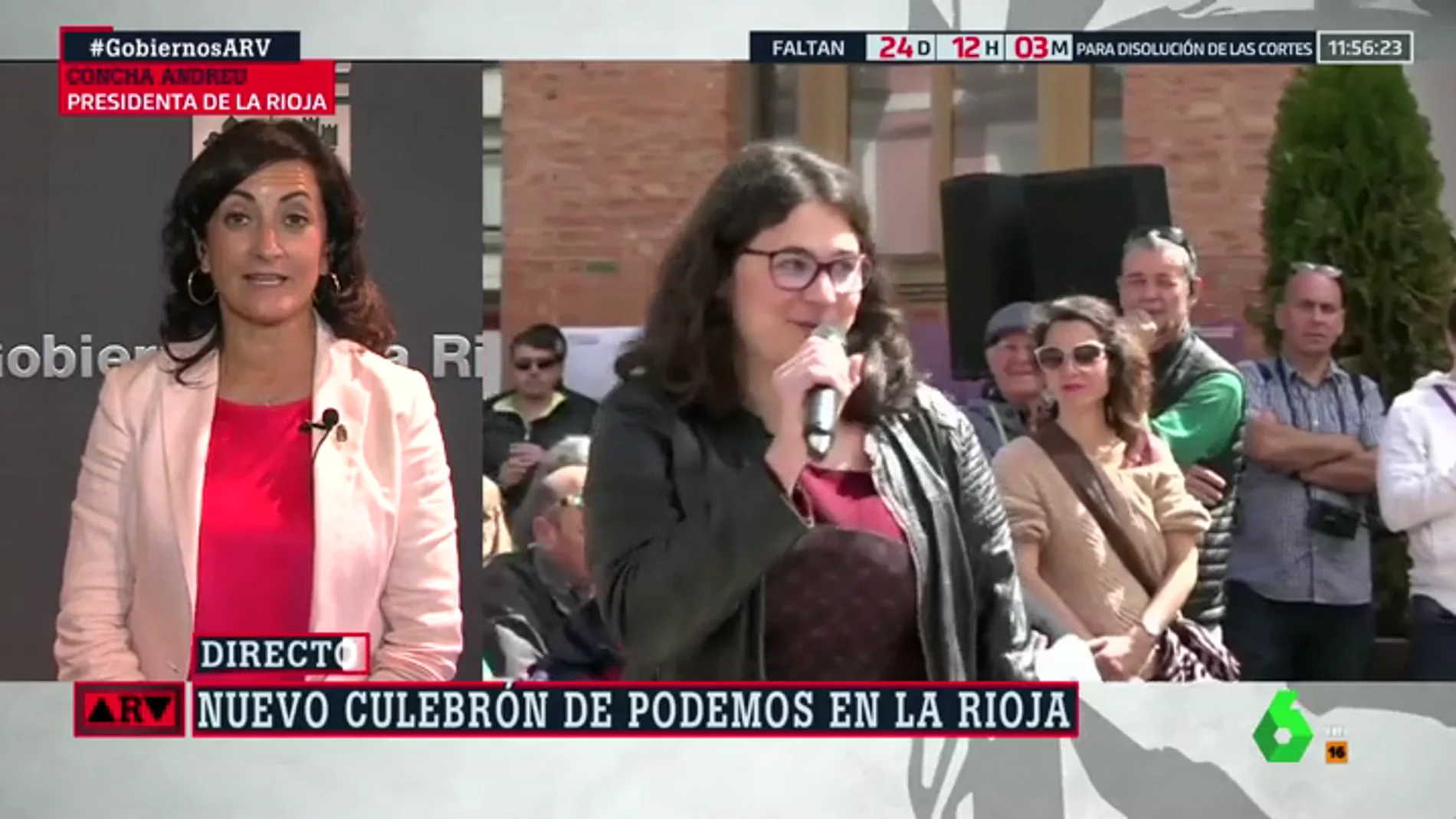 Concha Andreu justifica el nombramiento de Raquel Romero como consejera en La Rioja: "Es la diputada que tiene el escaño"